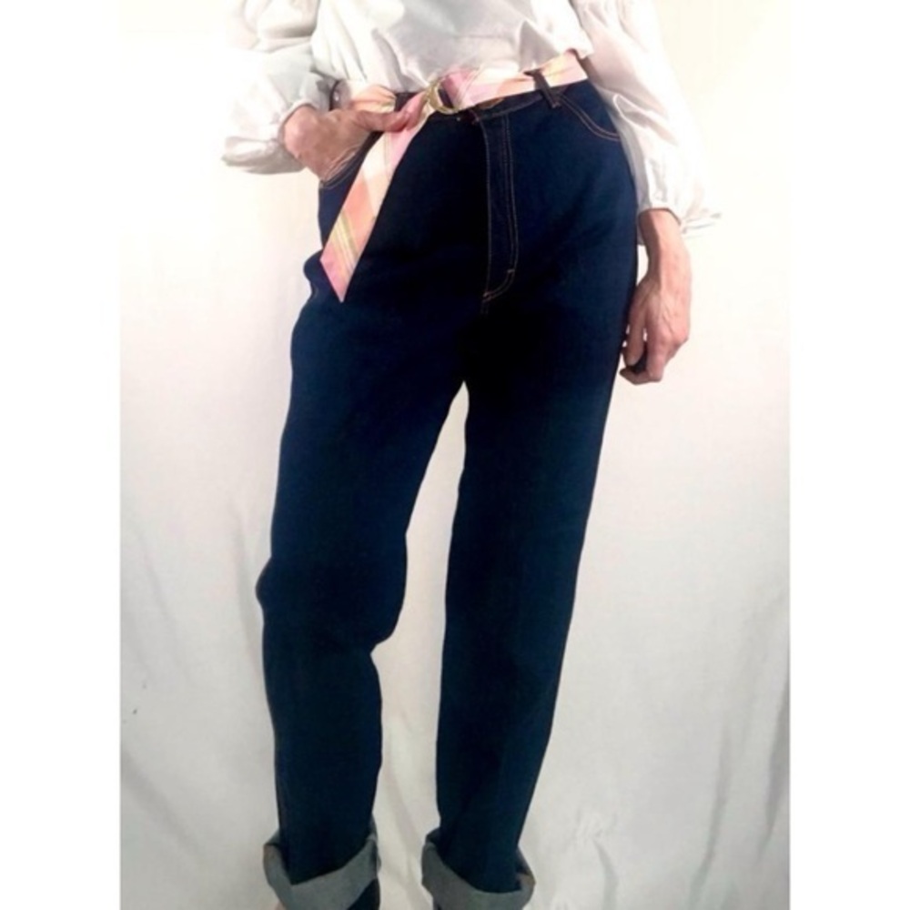 80’s Vintage ‘Gitano’ Dark Wash High Waist Straight Leg Jeans